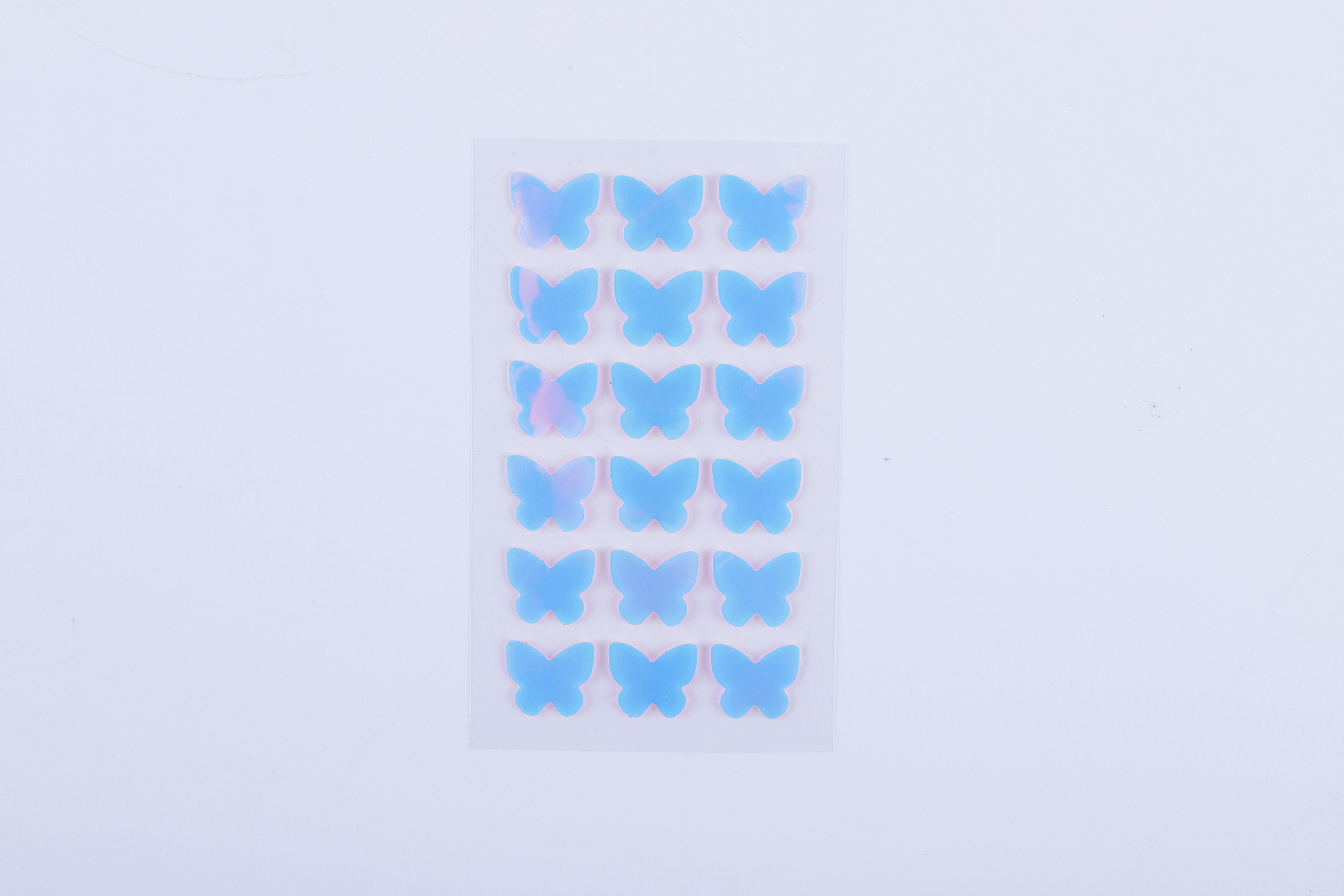 Designer színes kék pillangó hidrokolloid akne tapasz
