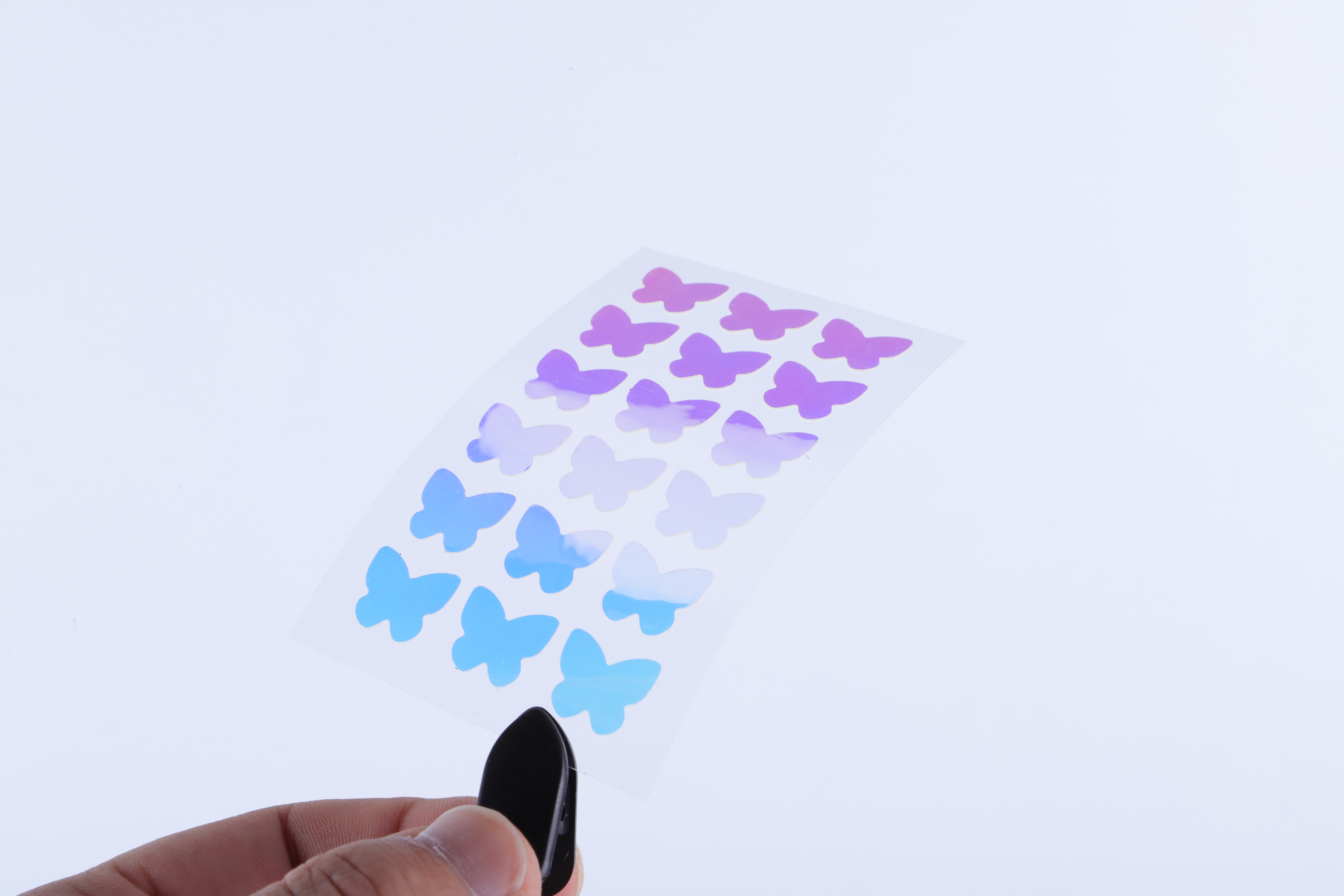 Patch per l'acne idrocolloide di farfalla blu colorata di design