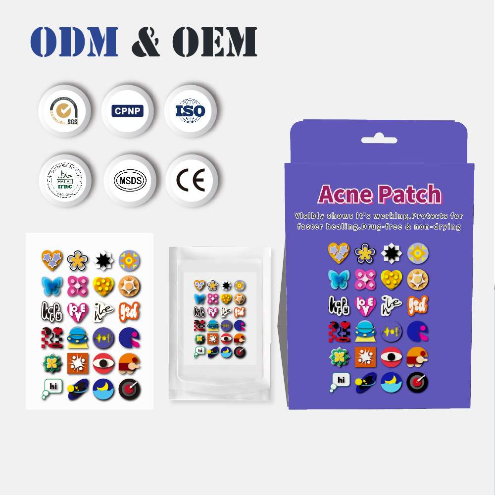 OEM & ODM Printed Acne Patch Minimalist Design Pimple Sticker
