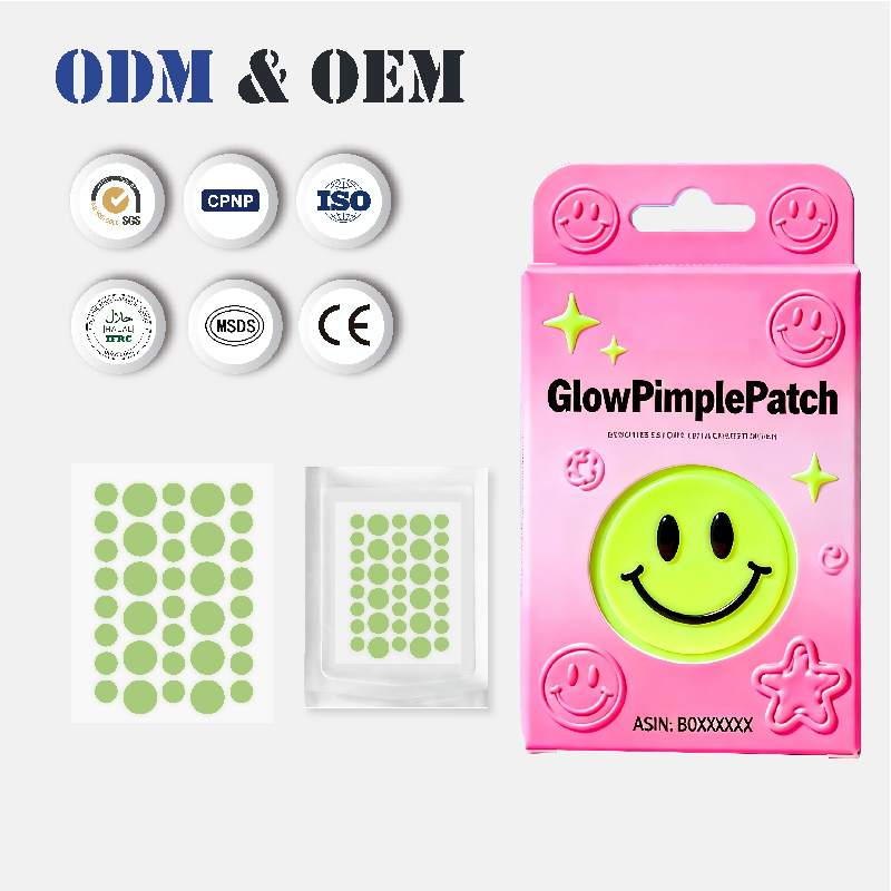 Custom Luminous Acne Patches Hydrocolloid Glow Design Series