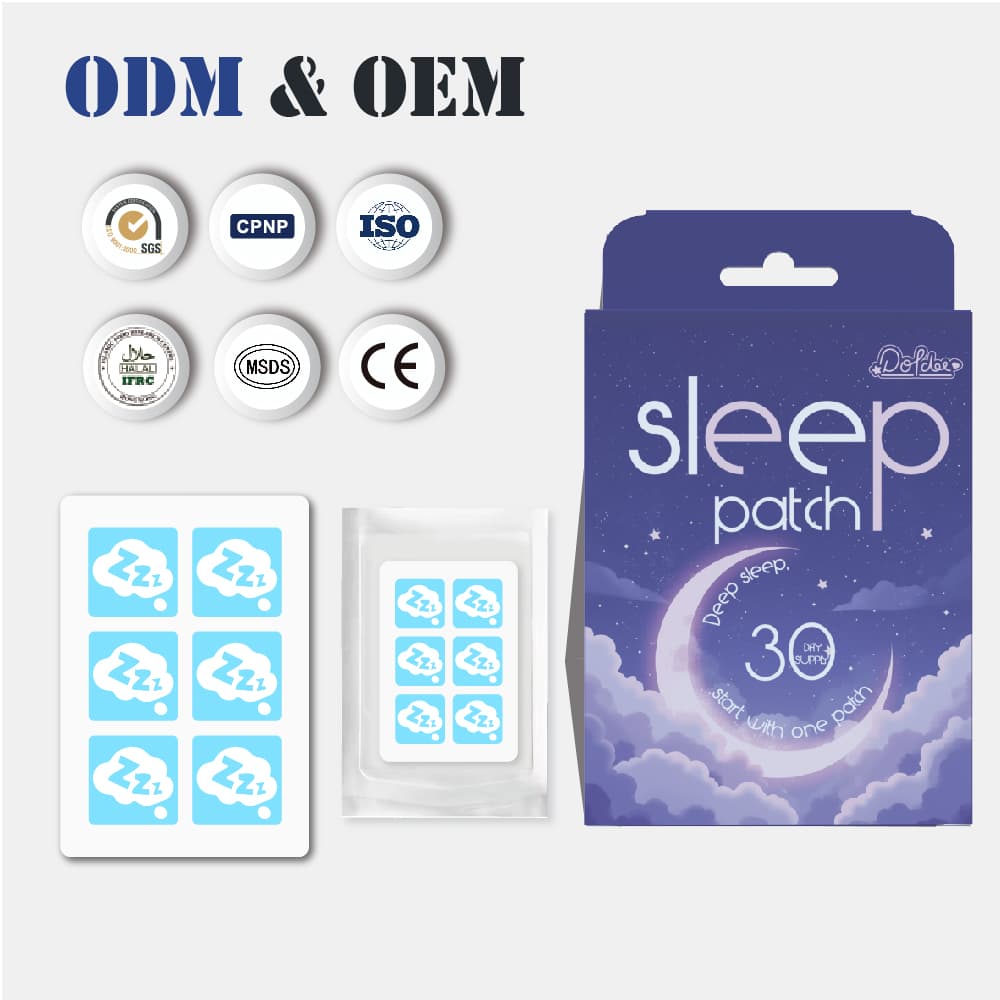 Sleep Aid Patches Hangover Patch With Melatonin and Herbal to Enhance Sleep Quality