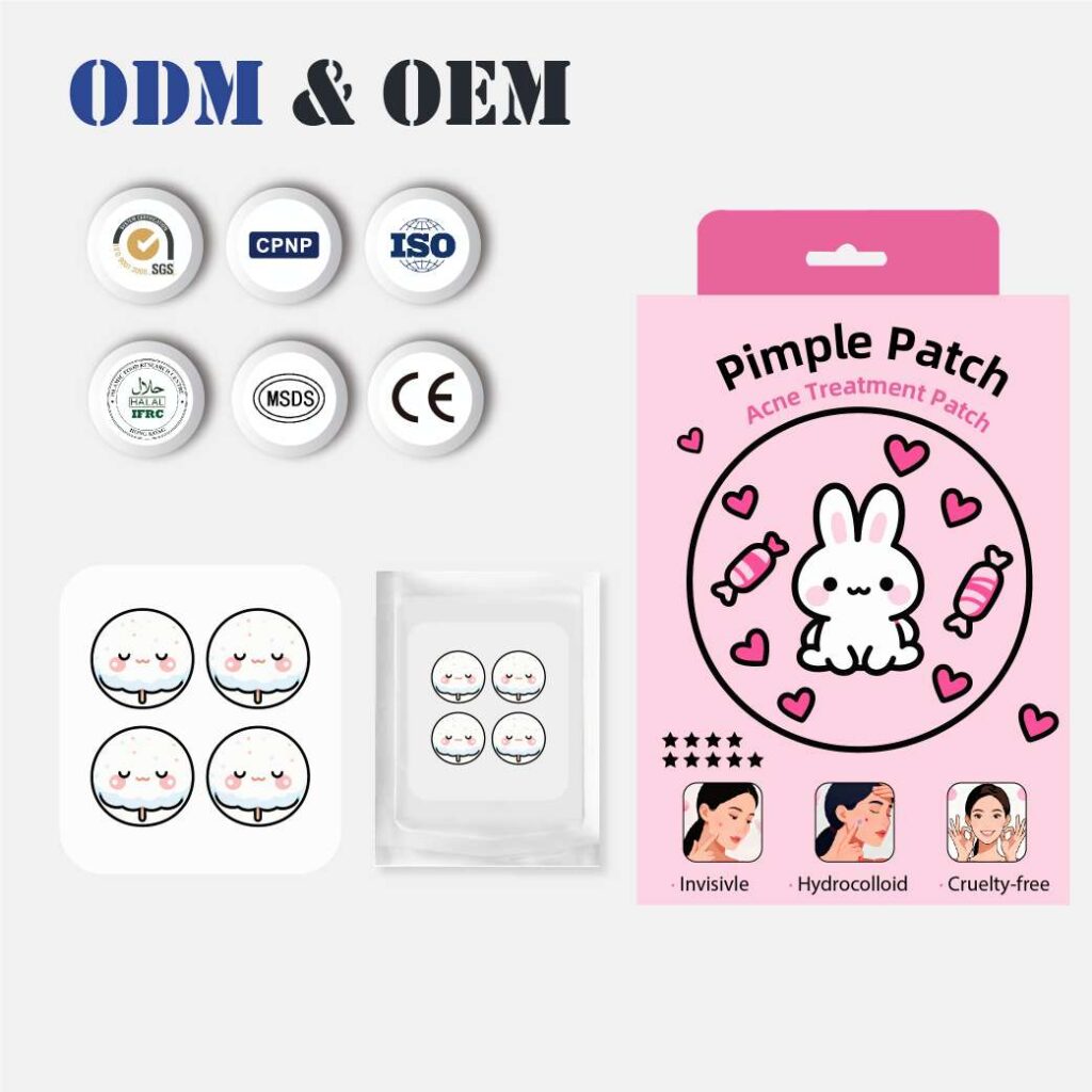Custom Cute Hydrocolloid Acne Patch Creative Design Stickers
