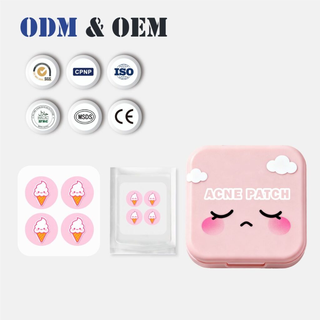 Acne Patch Mirror Box Reusable Pocket Skincare Case