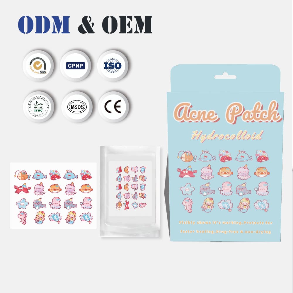 OEM & ODM Printed Acne Patch Minimalist Design Pimple Sticker