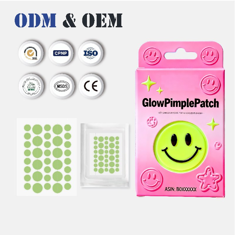 Customized Luminous Hydrocolloid Acne Patch Visual Skincare Design