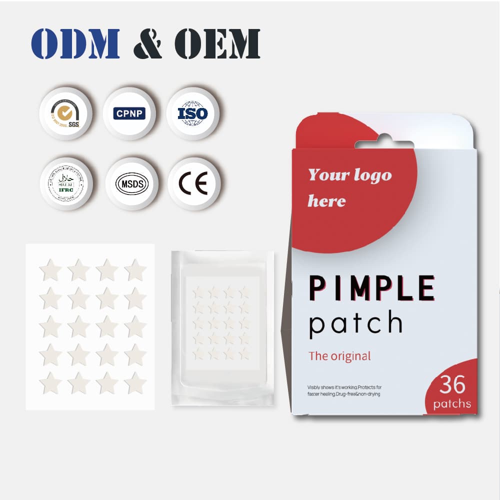 Skin Care Hydrocolloid Star Acne Pimple Patches